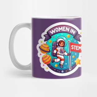 Women in STEM Space Explorer Astronaut Girl - Celebrating Women in STEM Mug